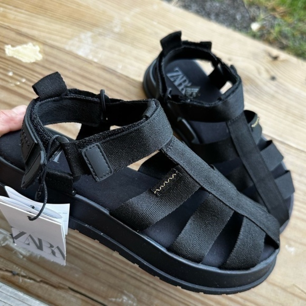 Zara NWT kids fabric fisherman sandals 2549/930 - Picture 3 of 11